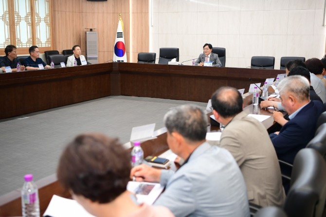 지난 4일, 강화군청에서  열린 ‘제54회 강화군민의 날 기념 제79회 강화군 체육대회 관계자 회의’.  사진=강화군