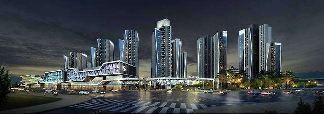 삼성물산은 반포주공1단지 3주구 재건축 사업의 공사비가 기존 1조1746억원에서 1조2098억원으로 증액됐다고 지난 9일 공시했다. 당초(8087억원)에서 49.5% 늘어난 금액이다. 사진은 반포주공1단지 3주구 재건축사업(래미안 트리니티원) 조감도. 사진=삼성물산 건설부문