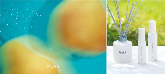 서양배의 향을 담은 여름 한정 프래그런스 ‘페어(PEAR)'. 사진=SE international