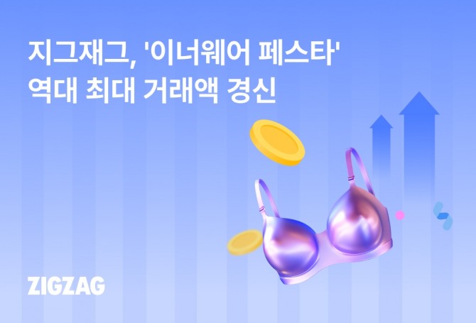 지그재그, ‘이너웨어 페스타’ 역대 최대 거래액 경신  /사진=카카오스타일