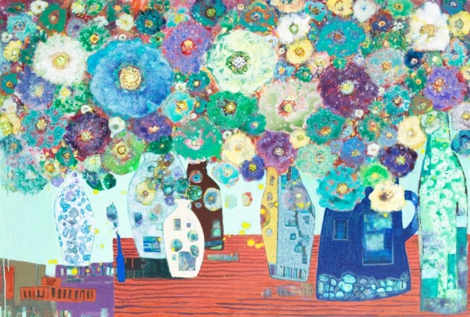 빛의 기억-우아한 휴식, 162.2 cmx112.1cm(100호),Acrylic on canvas, 2023