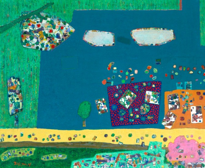빛의 기억-나들이, 100.0 cmx80.3cm(40호), Acrylic on canvas, 2025