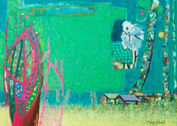 빛의 기억-비워두기, 90.9 cmx65.1cm(30호), Acrylic on canvas, 2024