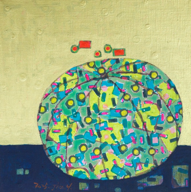 빛의 기억-filled, 31.8 cmx31.8cm(6호), Acrylic on canvas, 2025