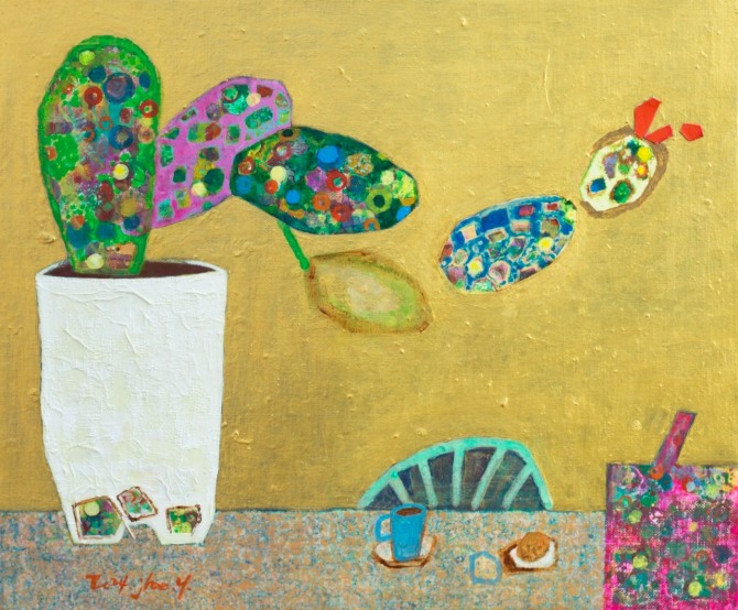 빛의 기억-쉬어가기, 45.5 cmx37.9cm(8호), Acrylic on canvas, 2024