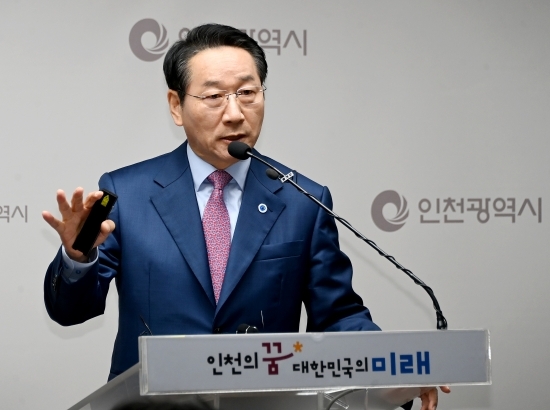 유정복 인천시장.  사진=최재민 기자