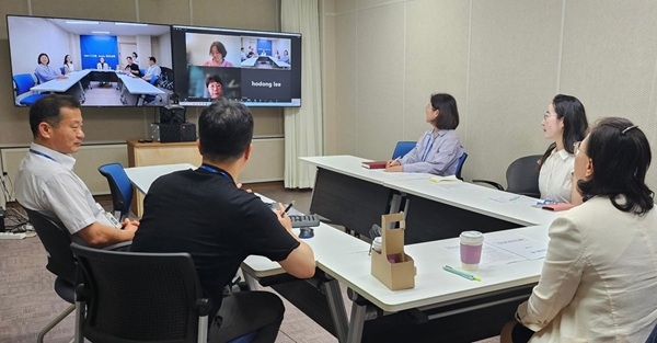 ‘2025 상반기 해외교육통신원 온라인 정책공유회’ 모습. 사진=부산시교육청