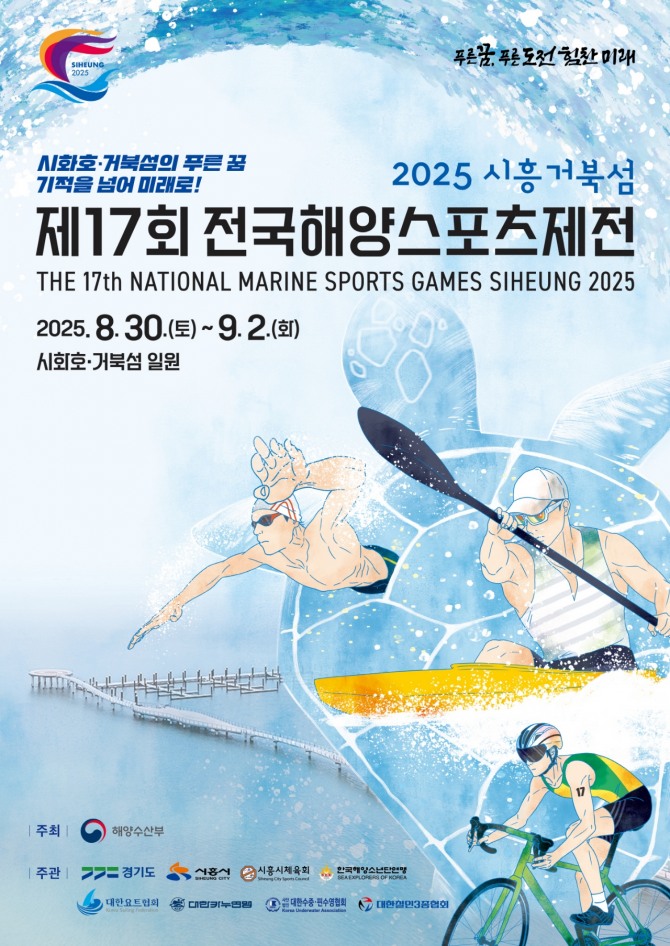 2025 시흥거북섬 제17회 전국해양스포츠제전 개최 포스터. 자료=시흥시