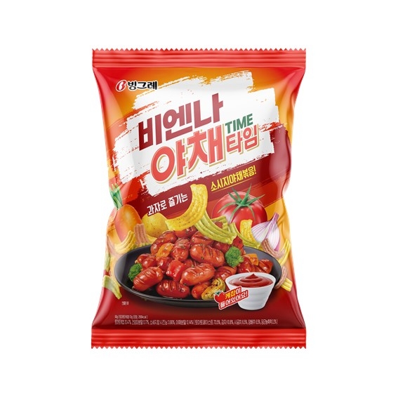 소시지 야채볶음 접목 스낵 비엔나 야채타임  /사진=빙그레