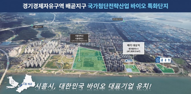 경기경제자유구역 배곧지구 국가첨단전략산업 바이오 특화단지. 자료=시흥시