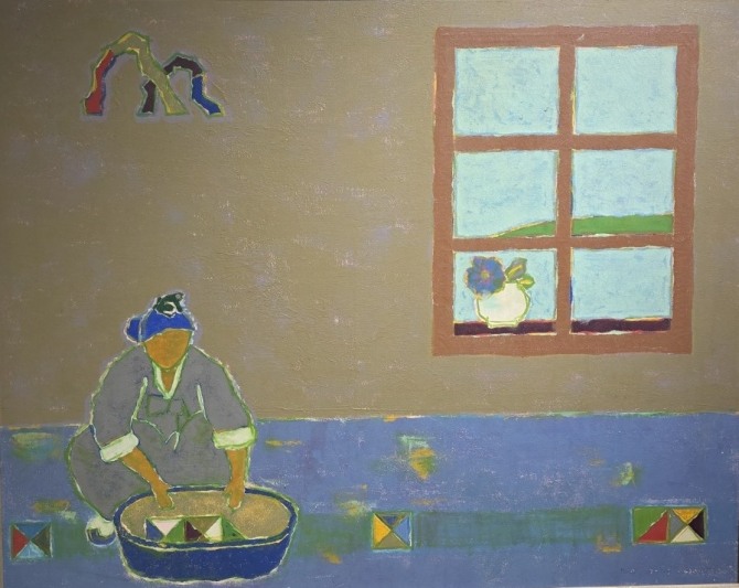 창문이 있는 삶, 116.8x91.0cm, oil on canvas