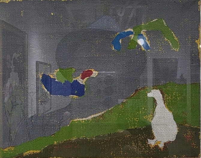 오리한쌍, 유화, 2호