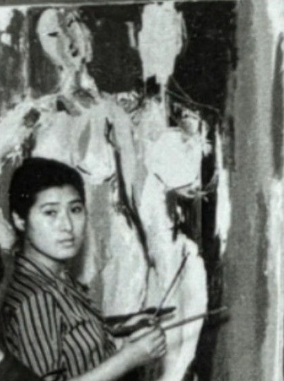 홍익대 서양학과 13회 시절의 곽계정(1960년대 초반)