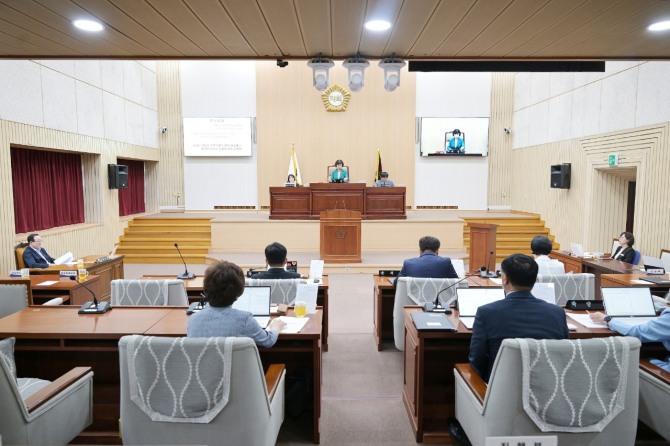지난 열린 5일 연천군의회 제293회 임시회. 사진=연천군의회