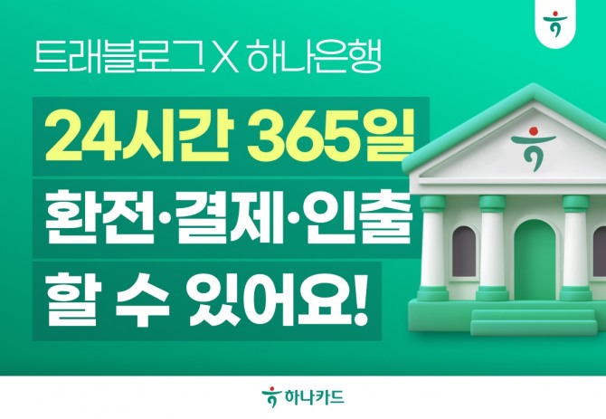 하나카드가 트래블로그에 ‘24시간 무중단 서비스’·‘이중환전 안심케어’를 도입했다. 사진=하나카드 제공.