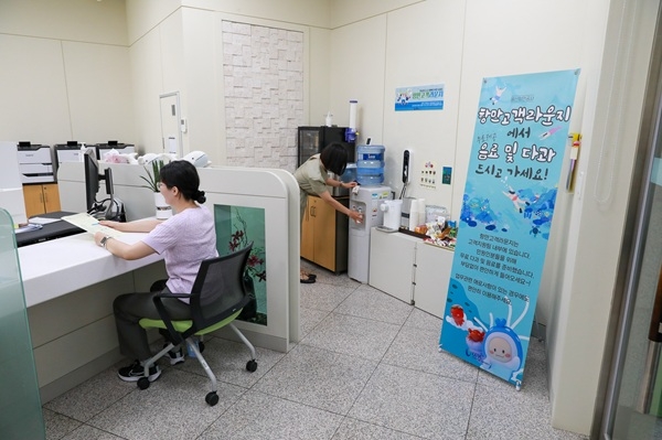 고객라운지 모습. 사진=울산항만공사