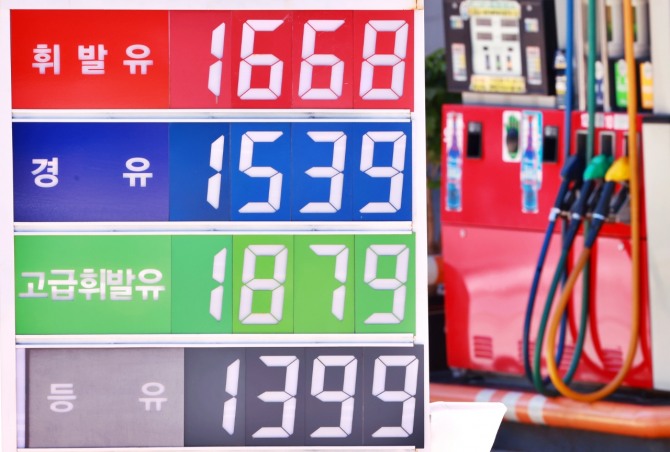 서울 시내 주유소. 사진=연합뉴스