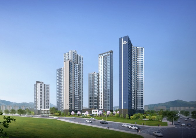두산건설은 인천 미추홀구 도화동 53-28번지에 건설하는 두산위브 더센트럴 도화를 이달 말 분양한다고 18일 밝혔다. 두산위브 더센트럴 도화 투시도. 사진=두산건설
