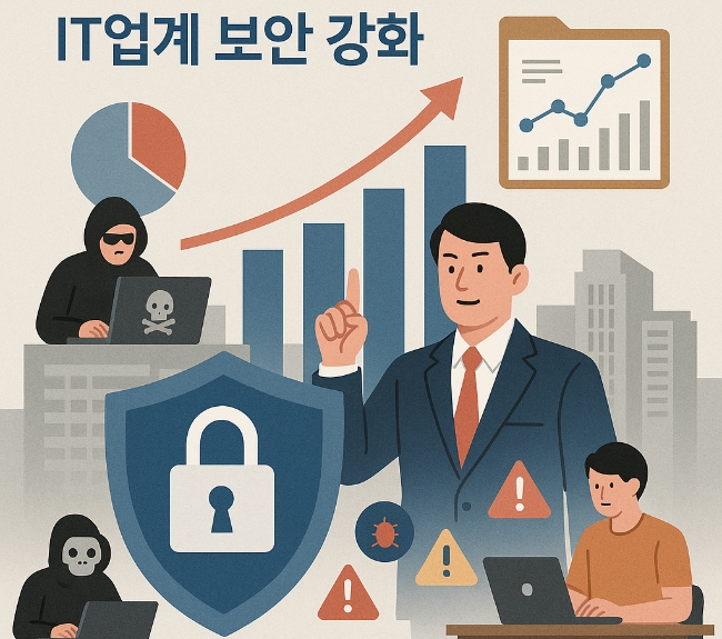 2025년도 하반기 IT업계 전반이 '보안 집중' 국면에 들어서고 있다. 이미지=챗GPT
