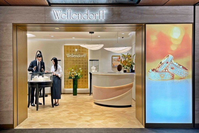 지난 6월 이스트 지하 1층에 오픈한 독일 하이주얼리 브랜드 ‘벨렌도르프(Wellendorff)’ 매장 전경. 사진=한화갤러리아