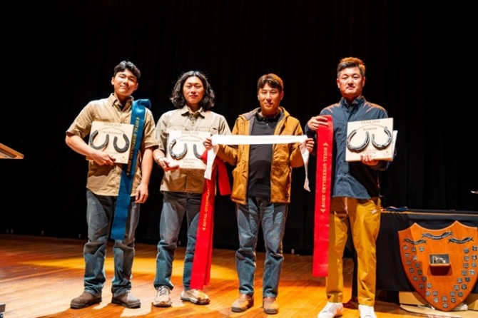최근 열린 호주 국제장제사대회에서 입상한 한국 국가대표들. 이준혁(왼쪽부터), 김주혁, 주승태, 이훈학. 사진=마사회