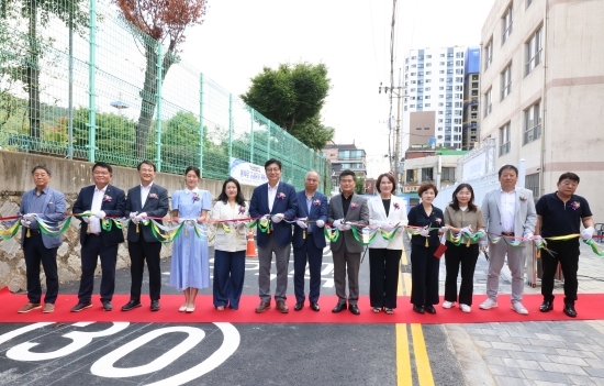 인천약산초등학교 통학로 개선 개통식. 사진=인천교육청