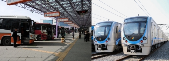 인천 터미널과 열차 전경. 사진=인천시