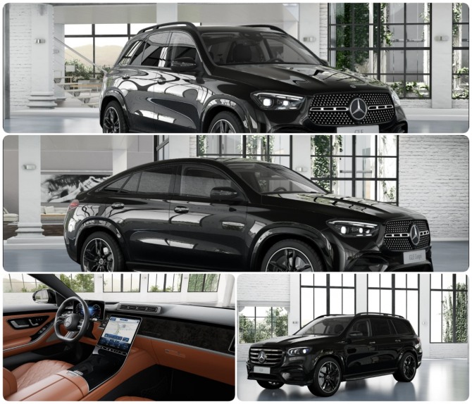 GLS, GLE, GLE 쿠페 모델 나이트 에디션 모델 + 인테리어 사진=메르세데스-벤츠 코리아