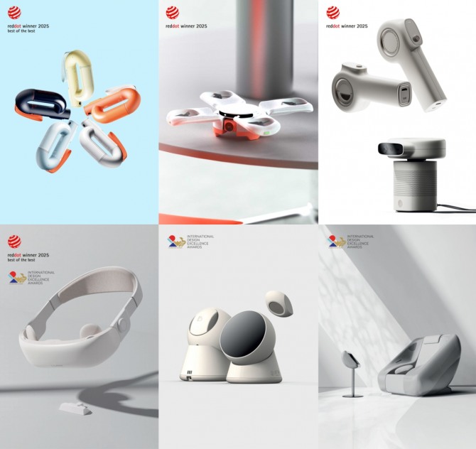 삼성생명 라이프놀로지랩 디자인 어워드 수상작. 왼쪽 위부터 시계방향으로 Break, Saga, Tak!, Re:mine, Beti, Lucid 이미지=삼성생명