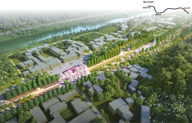 연천군 경원선 폐철도 기후대응 도시숲 조성사업 조감도. 제공=국가철도공단 