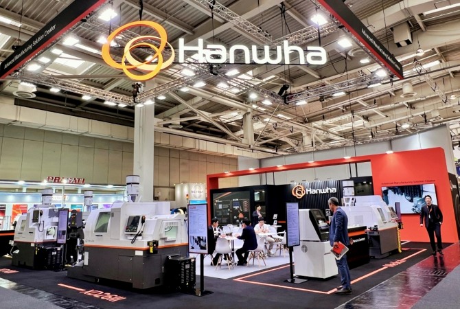 한화세미텍,‘EMO 하노버 2025’서 자동선반·덴탈 장비.사진=한화세미텍