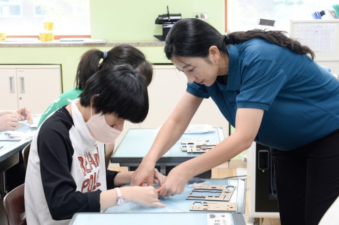 다니엘 체험 교육. 사진=LG전자