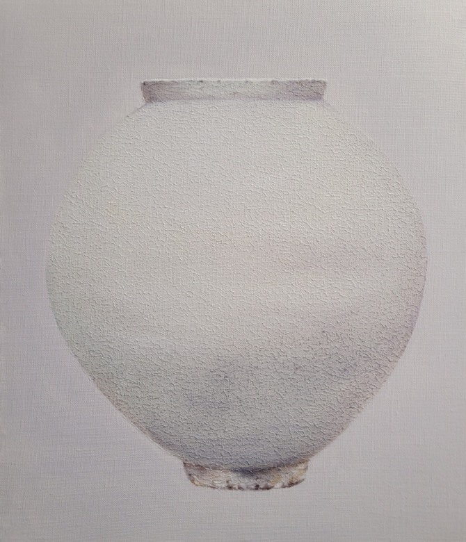 Mind Vessel 53.0×45.5cm Mixed media on canvas, 2025