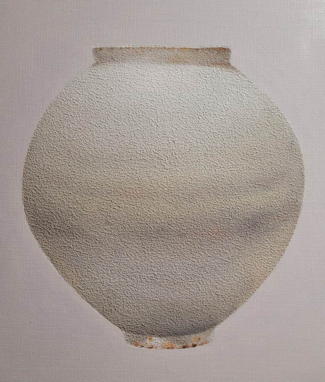 Mind Vessel 53.0×45.5cm Mixed media on canvas, 2023