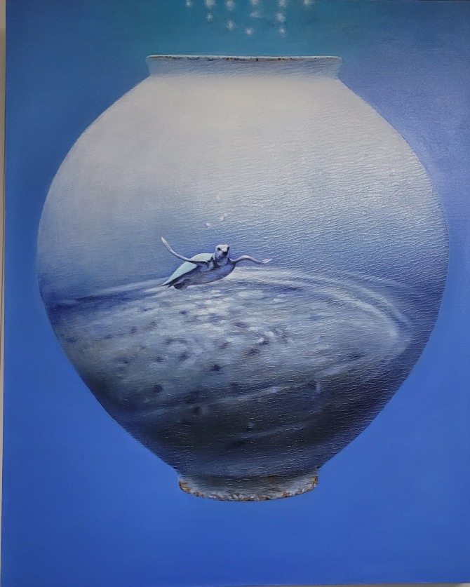 Mind Vessel Mixed media on canvas 90.9×72.7cm, 2019