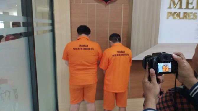 한국의 한 기술기업 CEO와 그의 동료인 매니저가 탕그랑의 한 호텔에서 한 여성을 상대로 범죄를 저지른 혐의로 경찰에 체포됐다. 사진=RRI