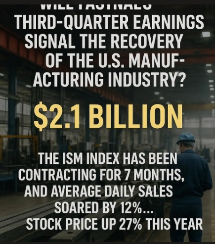 산업용 부품 유통업체 패스트널(Fastenal)의 3분기 실적이 침체에 빠진 미국 제조업 회복 여부를 가늠하는 시금석이 될 전망이다. 이미지=GPT4o