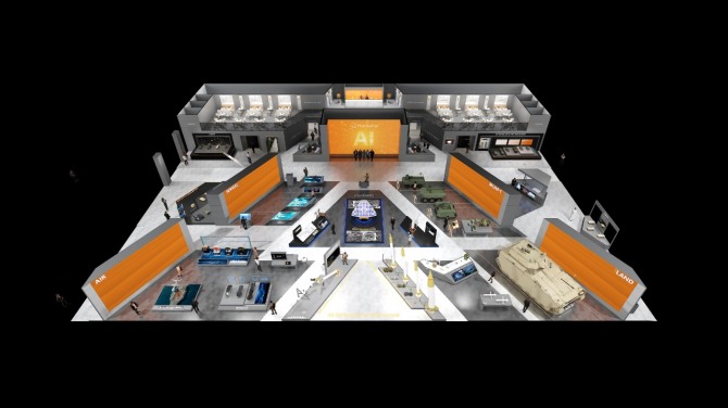 ADEX 2025에 참가하는 한화 전시 부스 조감도. 사진=한화