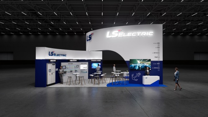 LS일렉트릭의 코마린 2025 부스 조감도. 사진=LS일렉트릭