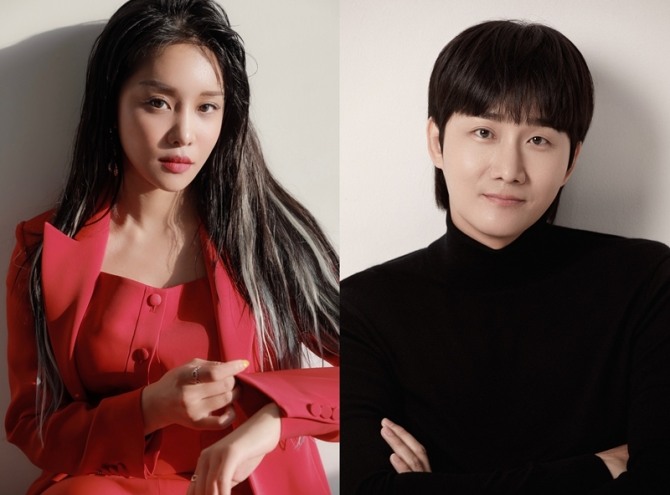 방송인 랄랄(왼쪽)과 이용진.  사진=여주세종문화관광재단