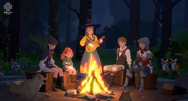 '마비노기 모바일'을 상징하는 모닥불. 사진=넥슨