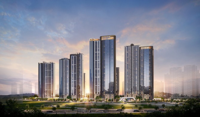 BS한양은 인천광역시 미추홀구 용현학익 2-2블록 인하대역1구역 도시개발사업을 통해 선보이는 인하대역 수자인 로이센트의 견본주택을 31일 오픈하고 분양에 돌입한다고 27일 밝혔다. 인하대역 수자인 로이센트 투시도. 사진=BS한양