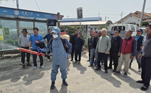 여주시가 농업인 대상으로 농약 안전 관리 방법을 교육하고 있다. 사진=여주시