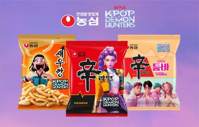 농심과 '케이팝 데몬 헌터스' 협업 상품. 사진=농심