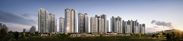 HDC현대산업개발, ‘운정 아이파크 시티’ 투시도. 자료=HDC현대산업개발