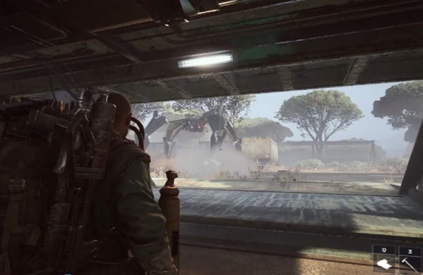 게임 초반에 대형 아크 '리퍼'를 만나 목숨을 걸고 도망쳐야 했다. 사진=아크 레이더스 인게임 화면 캡처