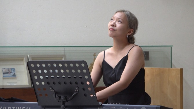 키보드 솔로곡 '10월의 어느 멋진 날에', 피아노 강지혜