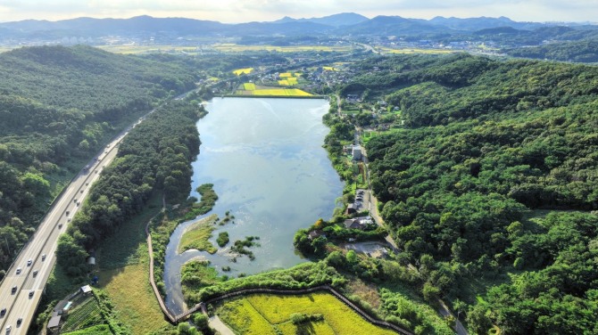 오산 서랑저수지 전경. 사진=오사시