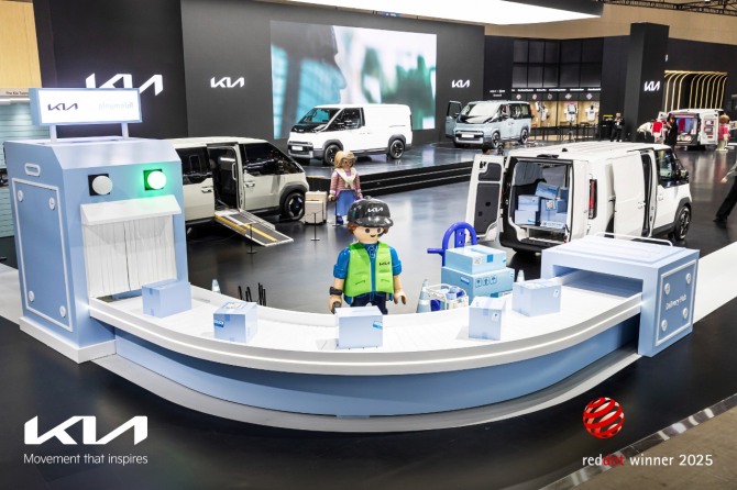  ‘더 기아 PV5’ 전시관인 ‘PV5 Story’. 사진=기아