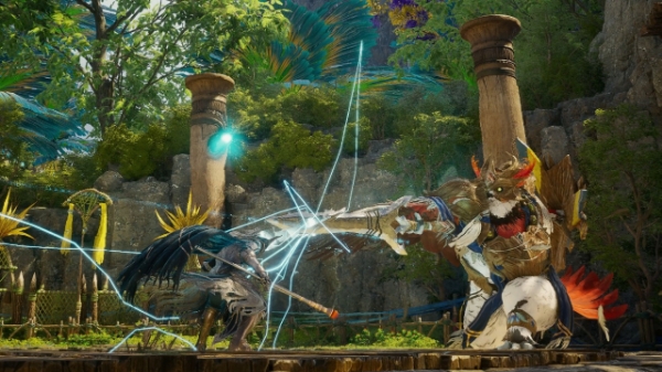 우루구구 협곡의 중간 보스 몬스터 '수호대장 라우르'. 사진=엔씨소프트